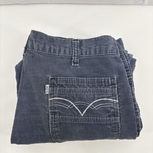 VTG  90's Levi 520 White Tab Navy Corduroy Bootcut Pants 34x32 (Fits 32x28) USA